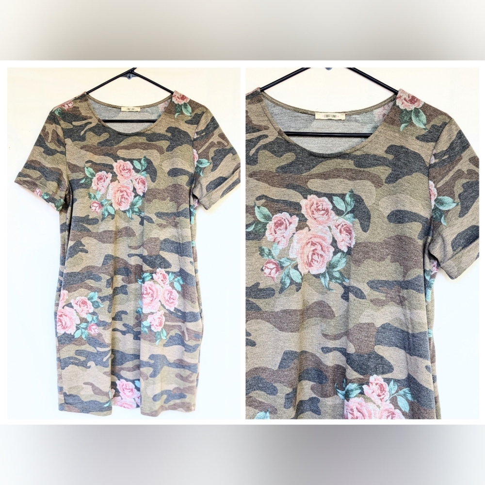 First Love T-shirt Dress Size Large